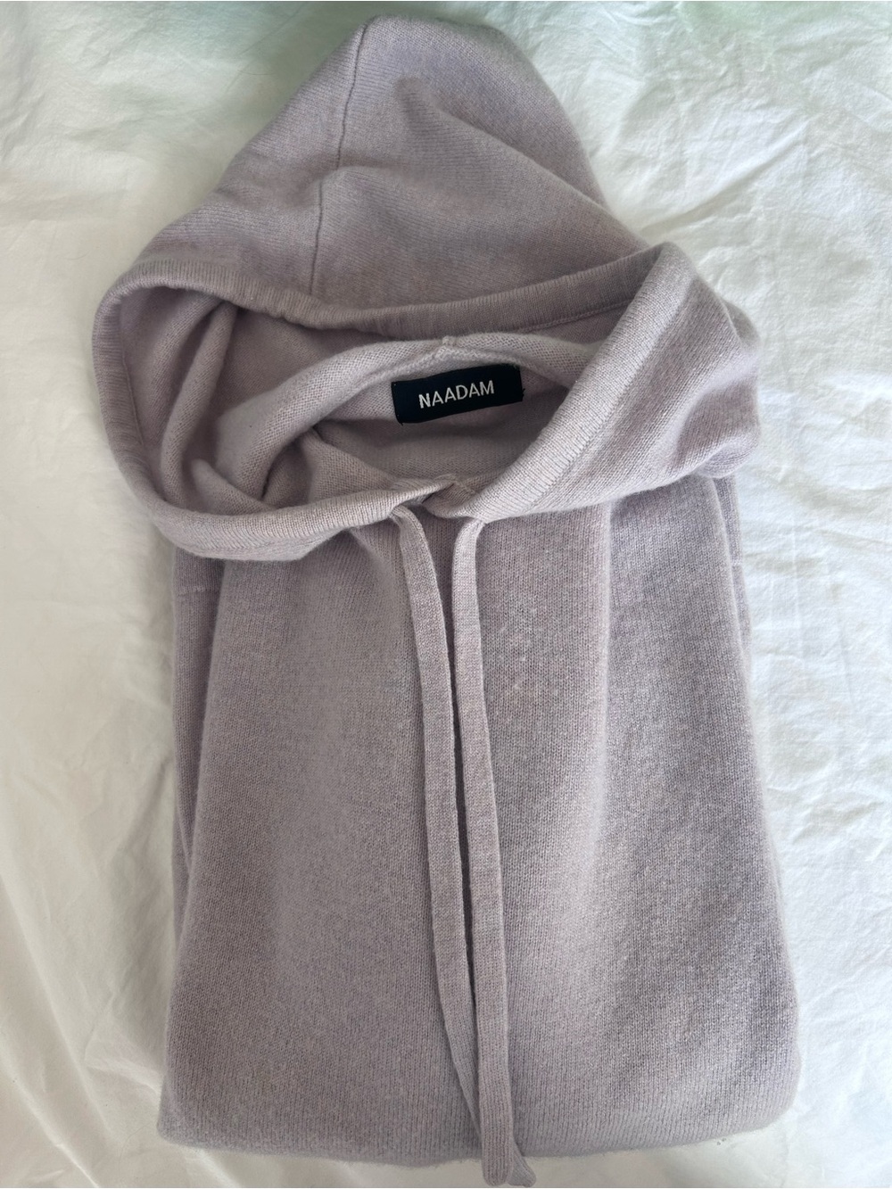 NAADAM Women's Hooded Cashmere Sweater - Lavender Gray